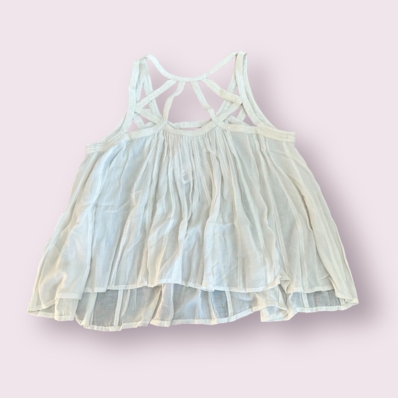 NWT Women’s Anthropologie Vanessa Virginia Cream Embroidered Strap Boho Tank 6 - Picture 11 of 12